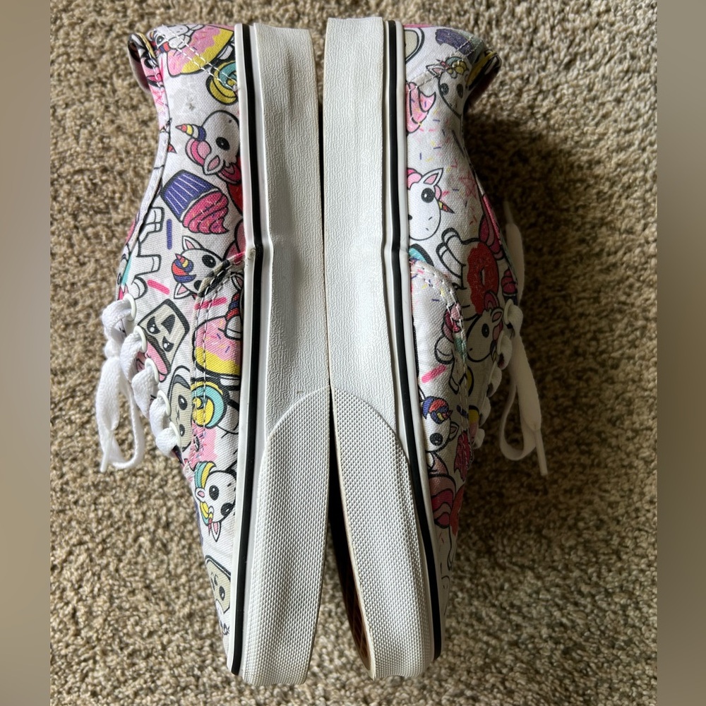 Colorful Unicorn and Cupcake Vans Sneakers - Picture 8 of 9
